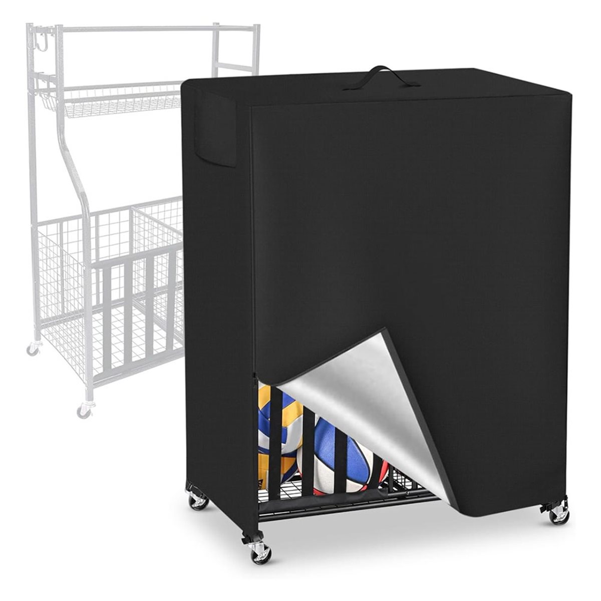 Sports Equipment Organizer Rack - Чехол для баскетбольной стойки, органайзер для